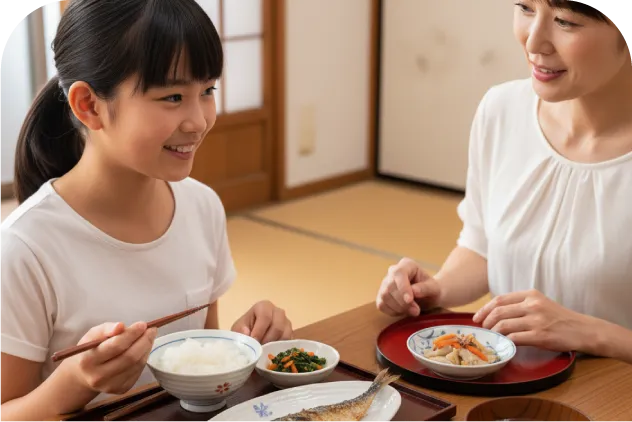 シーンに合わせた食事